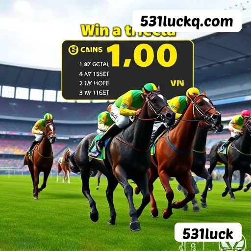 Aplicativo móvel 531luck para iOS e Android